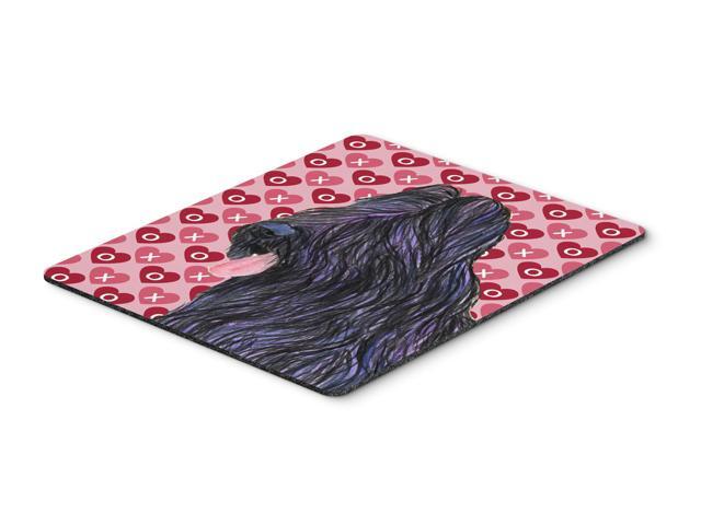 Briard Hearts Love and Valentine's Day Mouse Pad Hot Pad or Trivet