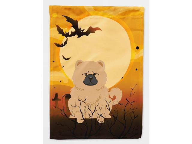Halloween Chow Chow Cream Flag Canvas House Size BB4410CHF