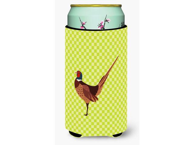 Ring-necked Common Pheasant Green Tall Boy Beverage Insulator Hugger BB7756TBC