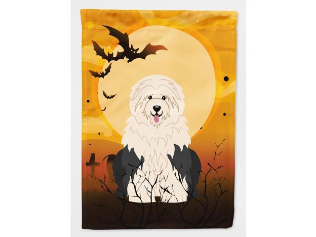 Halloween Old English Sheepdog Flag Canvas House Size BB4362CHF