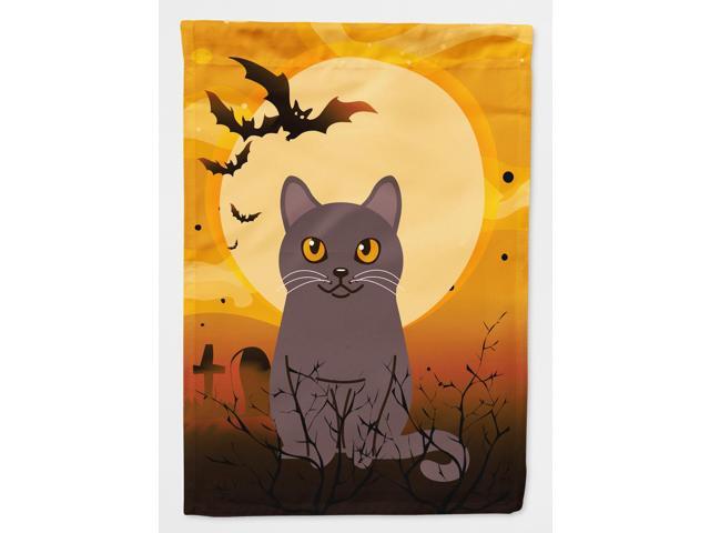 Halloween Chartreux Cat Flag Canvas House Size BB4443CHF