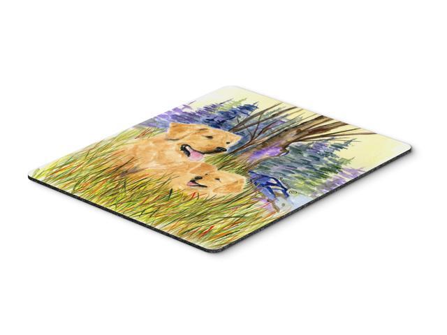 Golden Retriever Mouse Pad / Hot Pad / Trivet