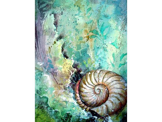 The Treasure of the Surf Shell Flag Garden Size PJC1037GF