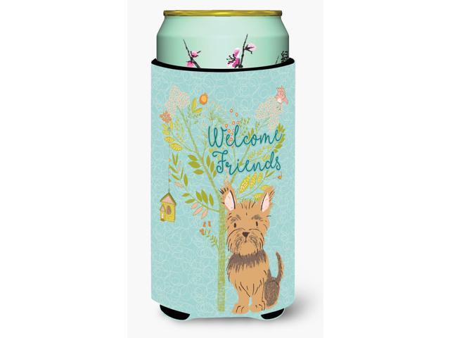 Welcome Friends Yorkie Tall Boy Beverage Insulator Hugger BB7641TBC