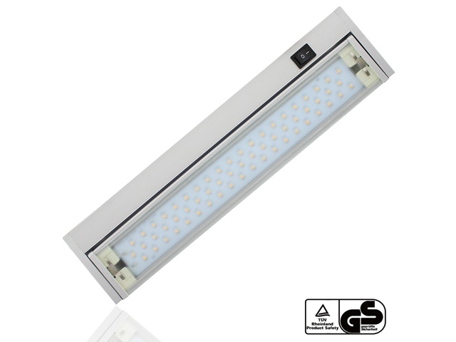 4W Extendable Multi-function LED Under Cabinet Lighting Fixture - Angle Adjustable LED Mirror Light-Warm White-Toughened Glass Aluminum Housing