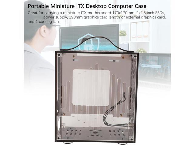 NeweggBusiness - Mini ITX Computer Case with Handle NeweggBusiness - Mini ITX Computer Case with Handle