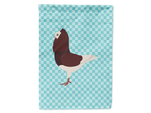 Caroline's Treasures BB8122CHF Capuchin Red Pigeon Blue Check Canvas House Flag Size Multicolor