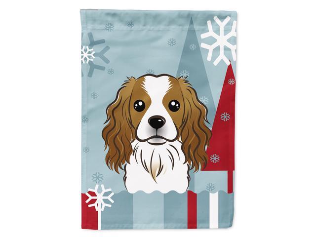 Caroline's Treasures BB1720CHF Winter Holiday Cavalier Spaniel Canvas House Size Flag Multicolor Large