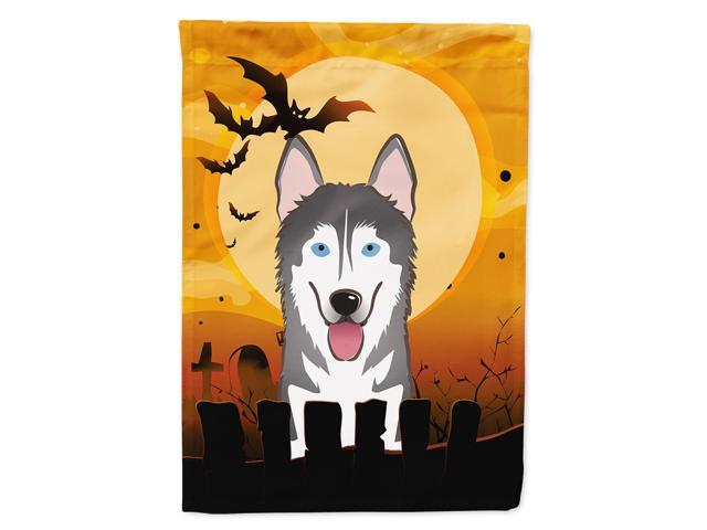 Caroline's Treasures BB1776CHF Halloween Alaskan Malamute Canvas House Size Flag Multicolor Large
