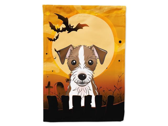 Caroline's Treasures BB1760CHF Halloween Jack Russell Terrier Canvas House Size Flag Multicolor Large