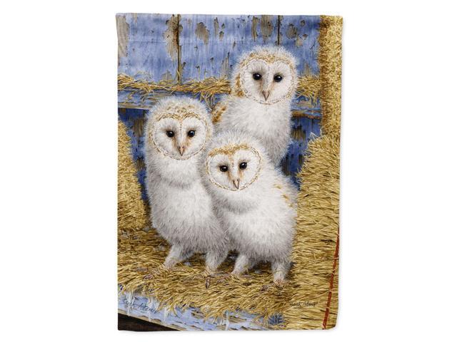 Caroline's Treasures ASA2076CHF Barn Owl Chicks Canvas House Size Flag Multicolor Large