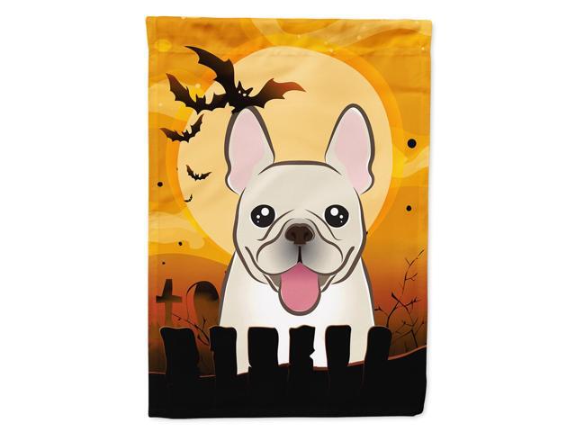 Caroline's Treasures BB1796CHF Halloween French Bulldog Canvas House Size Flag Multicolor Large