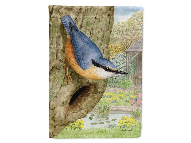 Caroline's Treasures ASA2108CHF Red-Breasted Nuthatch Canvas House Size Flag Multicolor Large