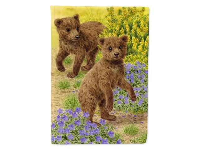 Caroline's Treasures ASA2085CHF Bear Cubs Canvas House Size Flag Multicolor Large