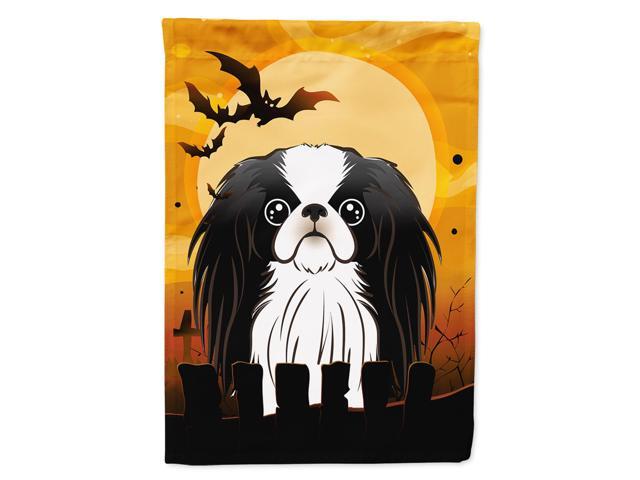 Caroline's Treasures BB1788CHF Halloween Japanese Chin Canvas House Size Flag Multicolor Large