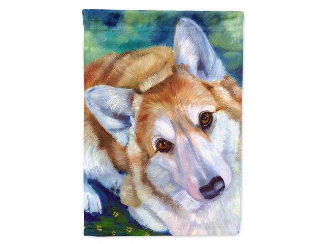 Caroline's Treasures 7302CHF Corgi Mini Daises Flag Canvas Large Multicolor