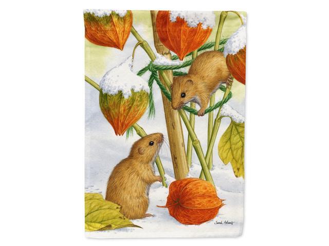 Caroline's Treasures ASA2029CHF Harvest Mice Canvas House Size Flag Multicolor Large