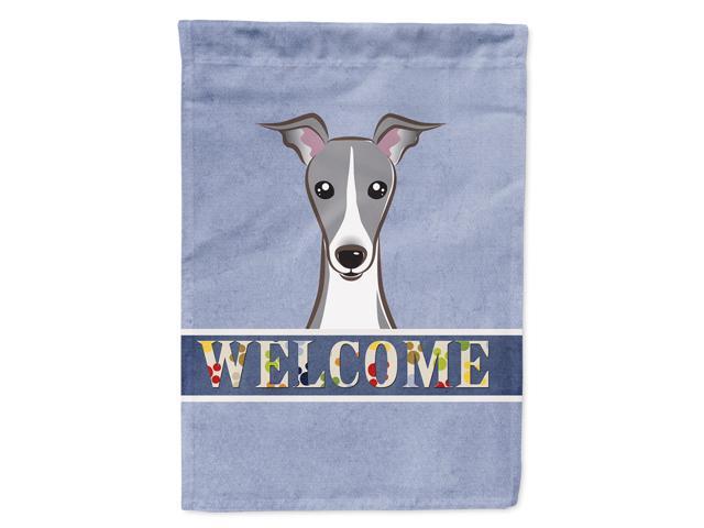 Caroline's Treasures BB1422CHF Italian Greyhound Welcome Flag Canvas Large Multicolor