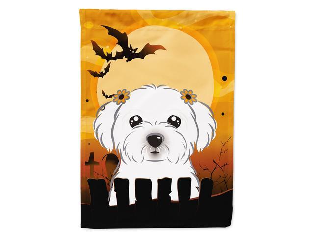 Caroline's Treasures BB1766CHF Halloween Maltese Canvas House Size Flag Multicolor Large