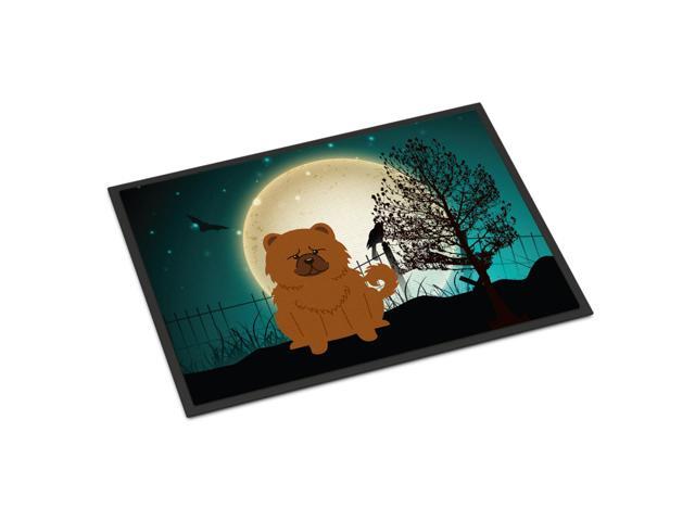 Caroline's Treasures Halloween Scary Chow Red Indoor or Outdoor Mat 18x27 BB2332MAT 18 x 27 Multicolor