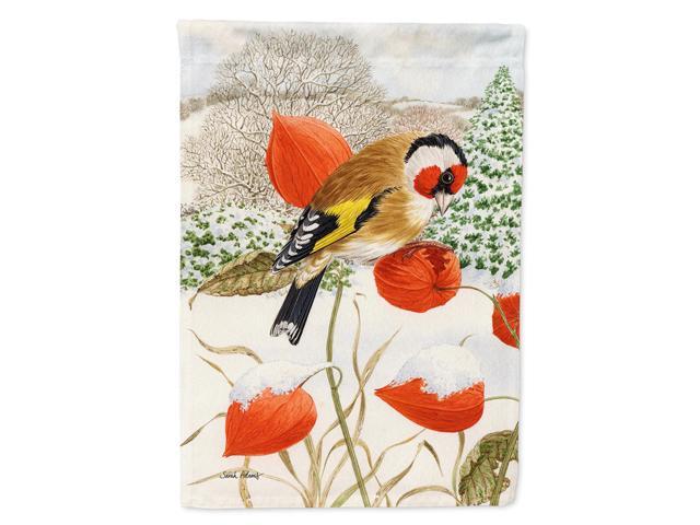 Caroline's Treasures ASA2055CHF European Goldfinch Canvas House Size Flag Multicolor Large