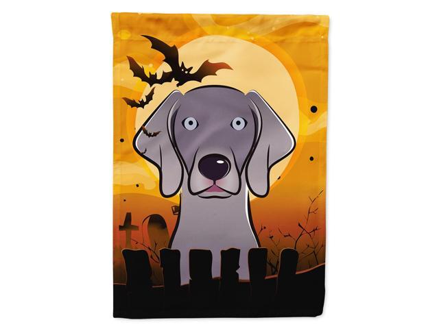 Caroline's Treasures BB1789CHF Halloween Weimaraner Canvas House Size Flag Multicolor Large
