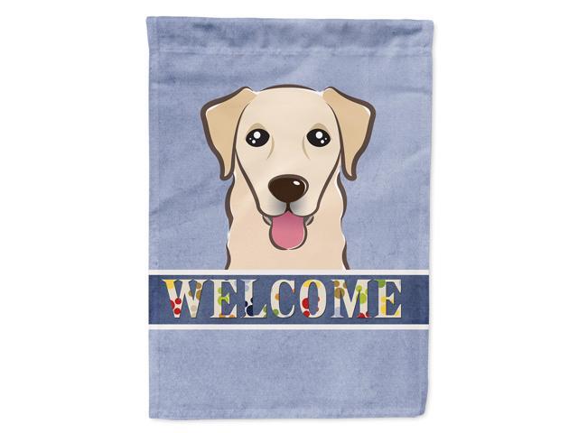 Caroline's Treasures BB1438CHF Golden Retriever Welcome Flag Canvas Large Multicolor