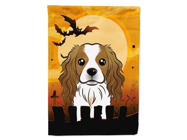 Caroline's Treasures BB1782CHF Halloween Cavalier Spaniel Canvas House Size Flag Multicolor Large