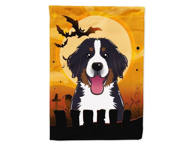 Caroline's Treasures BB1795CHF Halloween Bernese Mountain Dog Canvas House Size Flag Multicolor Large
