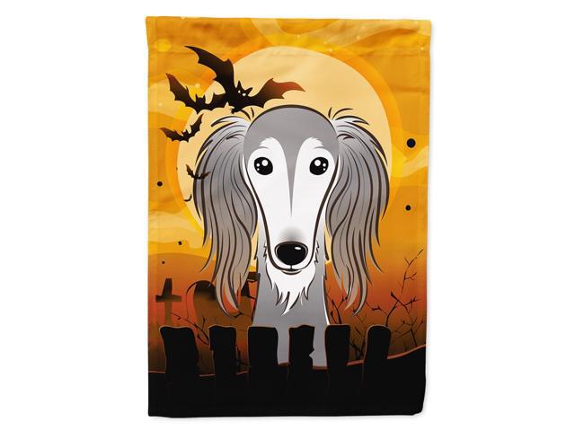 Caroline's Treasures BB1787CHF Halloween Saluki Canvas House Size Flag Multicolor Large