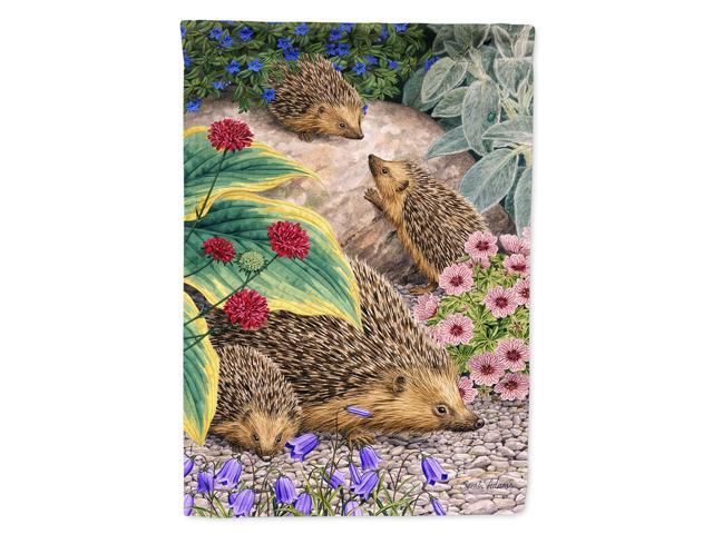 Caroline's Treasures ASA2072CHF Hedgehogs Canvas House Size Flag Multicolor Large