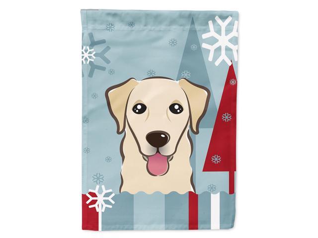 Caroline's Treasures BB1748CHF Winter Holiday Golden Retriever Canvas House Size Flag Multicolor Large