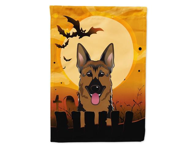 Caroline's Treasures BB1769CHF Halloween German Shepherd Canvas House Size Flag Multicolor Large