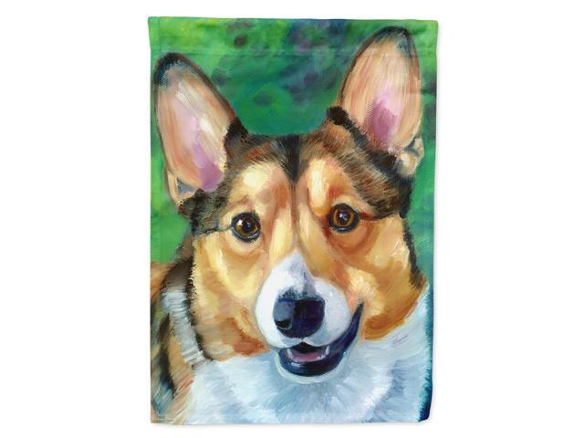 Caroline's Treasures 7303CHF Corgi Toby Flag Canvas Large Multicolor