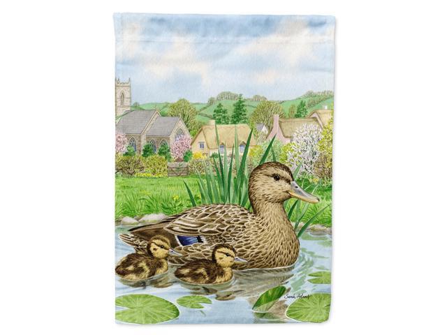 Caroline's Treasures ASA2019CHF Mallard Duck Canvas House Size Flag Multicolor Large