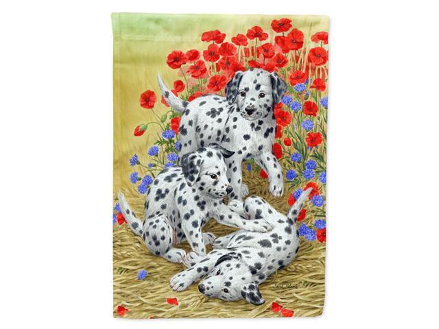 Caroline's Treasures ASA2071CHF Dalmatian Pups Canvas House Size Flag Multicolor Large