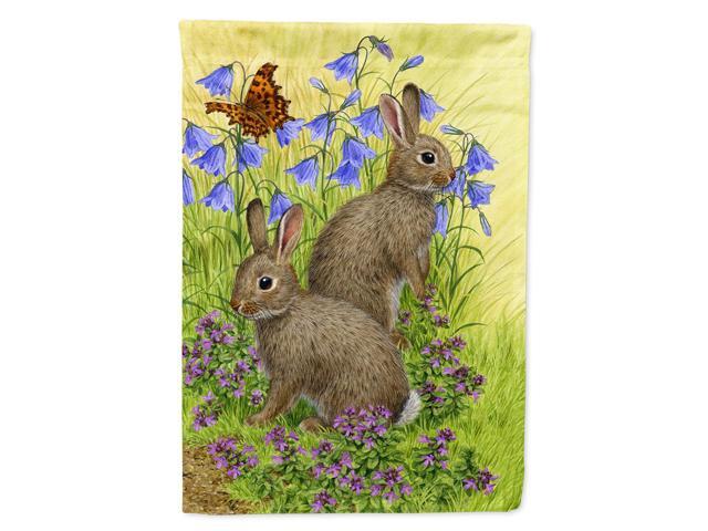 Caroline's Treasures ASA2152CHF Rabbits Canvas House Size Flag Multicolor Large
