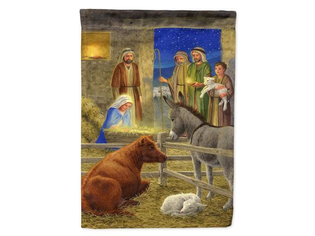 Caroline's Treasures ASA2142CHF Nativity Scene Canvas House Size Flag Multicolor Large