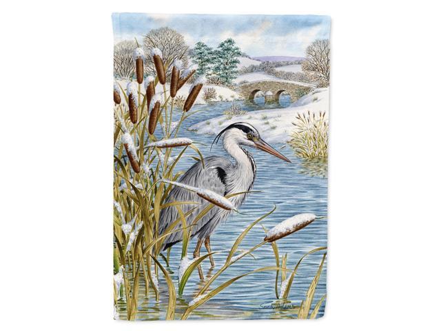 Caroline's Treasures ASA2057CHF Blue Heron Canvas House Size Flag Multicolor Large