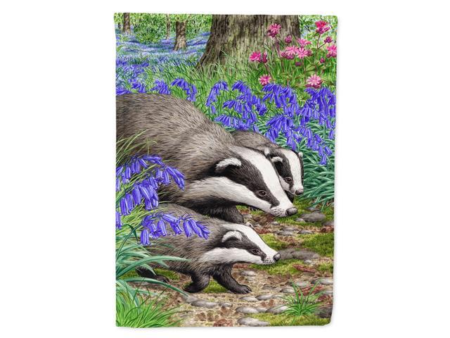 Caroline's Treasures ASA2021CHF Badgers Canvas House Size Flag Multicolor Large