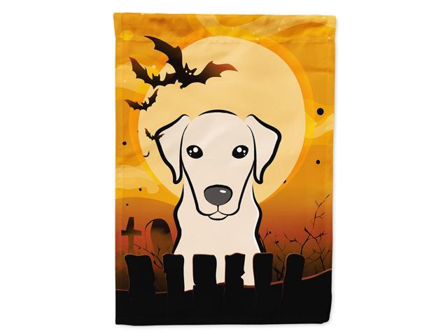 Caroline's Treasures BB1780CHF Halloween Yellow Labrador Canvas House Size Flag Multicolor Large