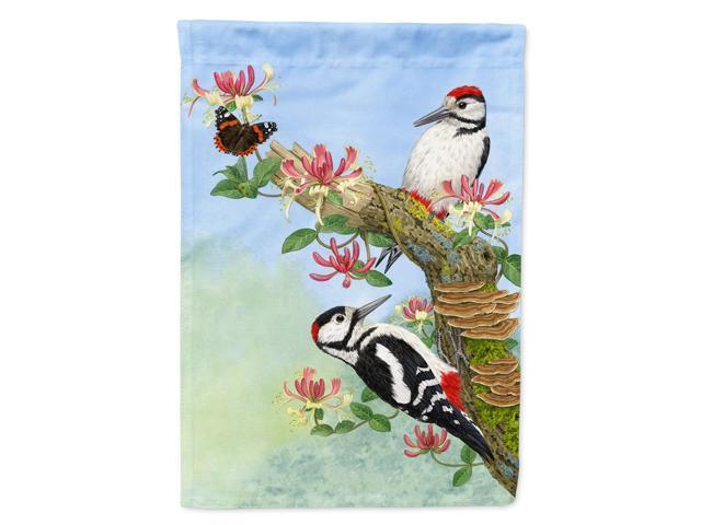 Caroline's Treasures ASA2153CHF Woodpeckers Canvas House Size Flag Multicolor Large