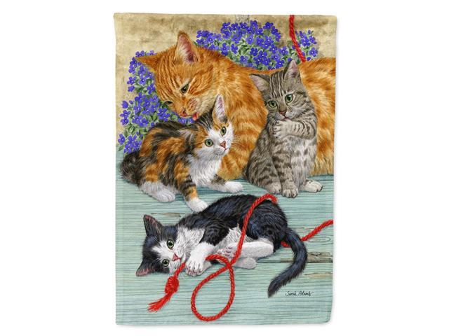 Caroline's Treasures ASA2150CHF Cats Canvas House Size Flag Multicolor Large