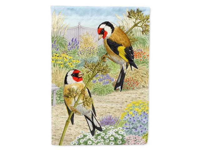 Caroline's Treasures ASA2103CHF European Goldfinches Canvas House Size Flag Multicolor Large