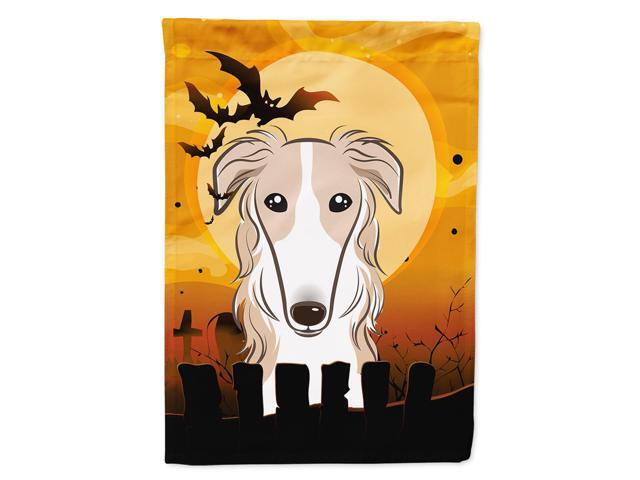 Caroline's Treasures BB1786CHF Halloween Borzoi Canvas House Size Flag Multicolor Large