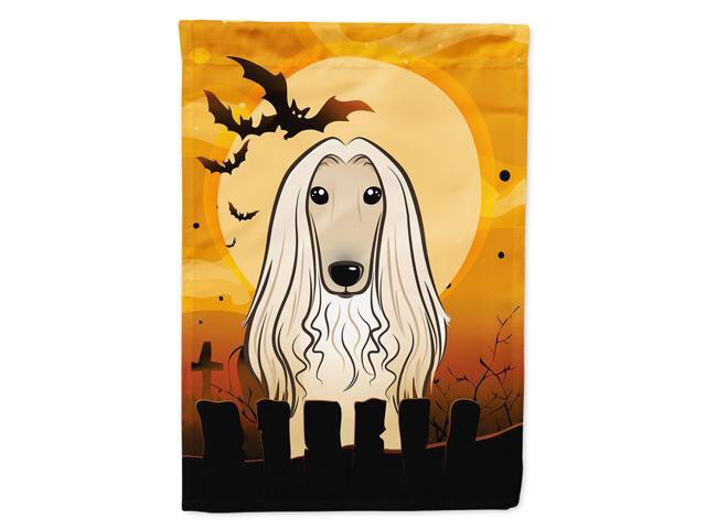 Caroline's Treasures BB1802CHF Halloween Afghan Hound Canvas House Size Flag Multicolor Large
