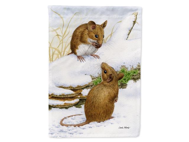 Caroline's Treasures ASA2027CHF Wood Mice Mouse Canvas House Size Flag Multicolor Large