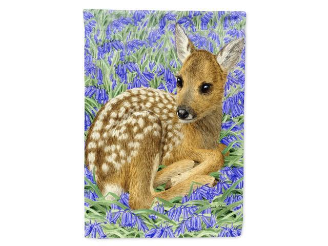 Caroline's Treasures ASA2082CHF Deer Fawn Canvas House Size Flag Multicolor Large