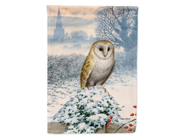 Caroline's Treasures ASA2157CHF Barn Owl Canvas House Size Flag Multicolor Large