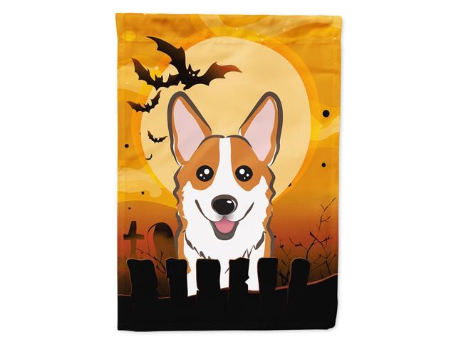 Caroline's Treasures BB1812CHF Halloween Red Corgi Canvas House Size Flag Multicolor Large